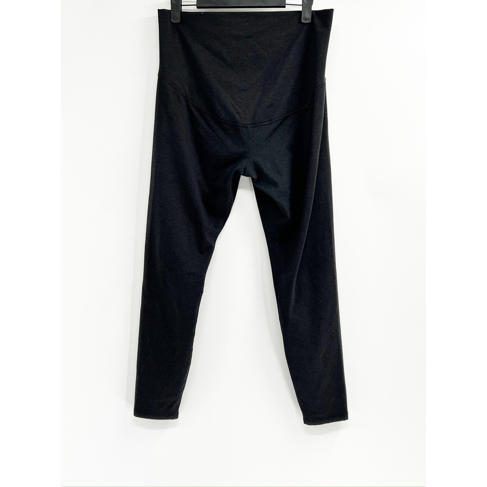 Old Navy Maternity Leggings Women M Black Good CloudComfy High Rise Activewear